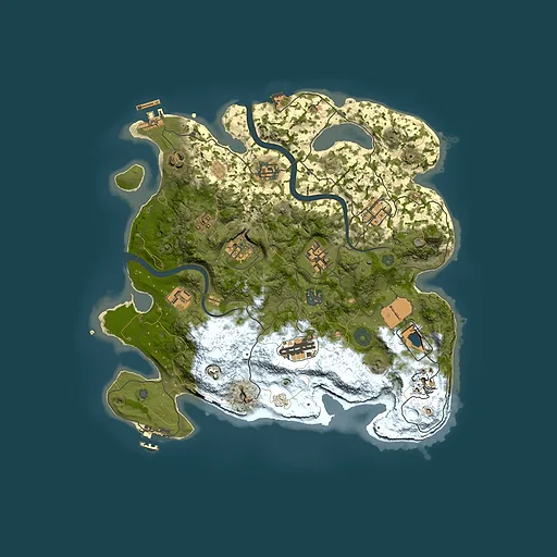 Rust map seed 1073212127, 3500x3500m top-down preview