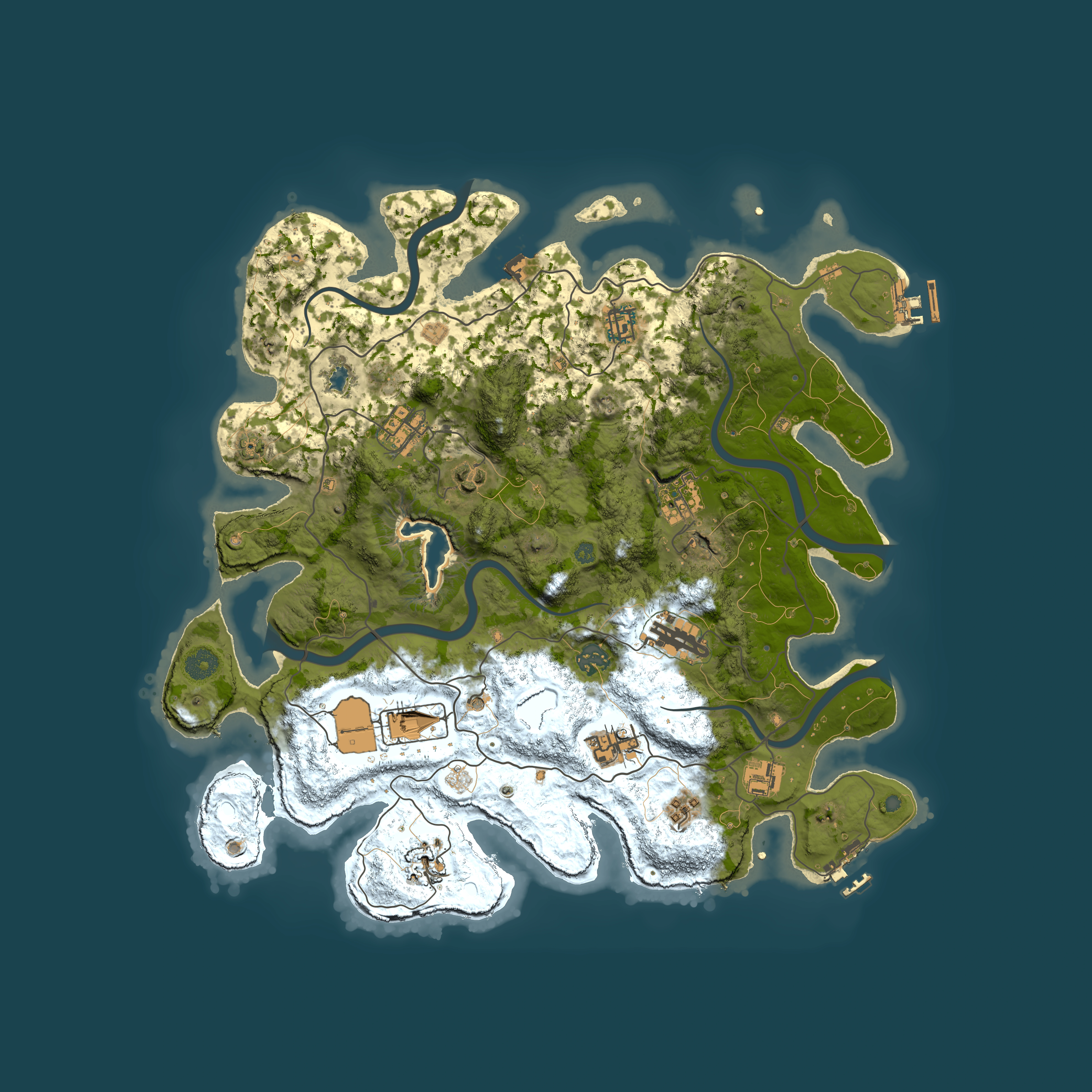 Full top-down render of Rust map seed 1810547176, 4000x4000m