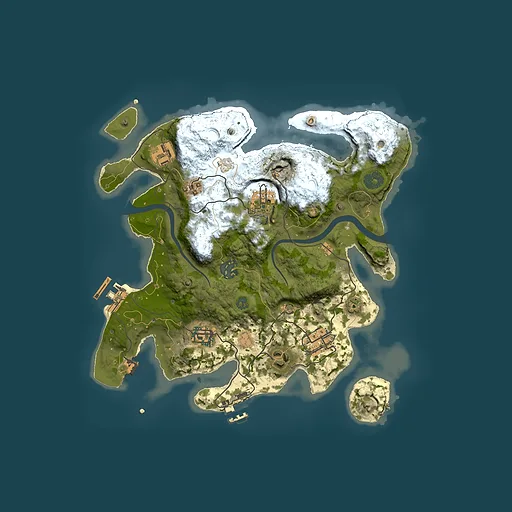 Rust map seed 1686274615, 3000x3000m top-down preview