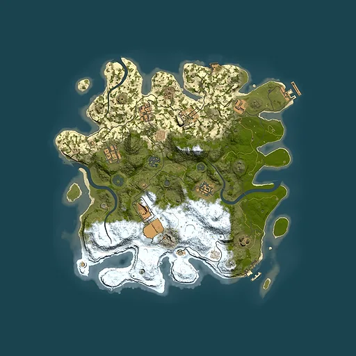 Rust map seed 1246702621, 3500x3500m top-down preview