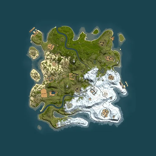 Rust map seed 490914902, 3500x3500m top-down preview