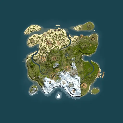 Rust map seed 355401911, 3000x3000m top-down preview