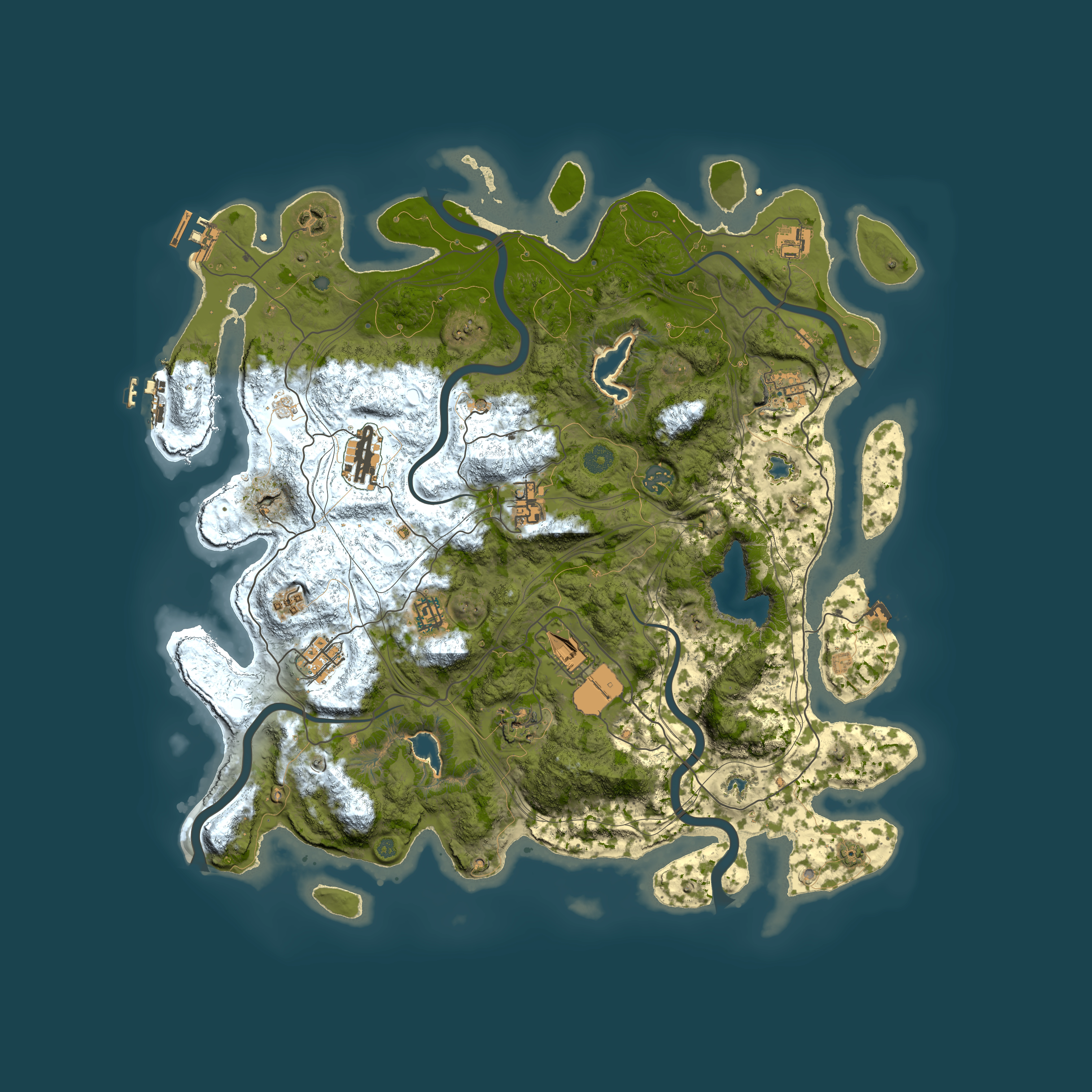 Full top-down render of Rust map seed 712960065, 4500x4500m