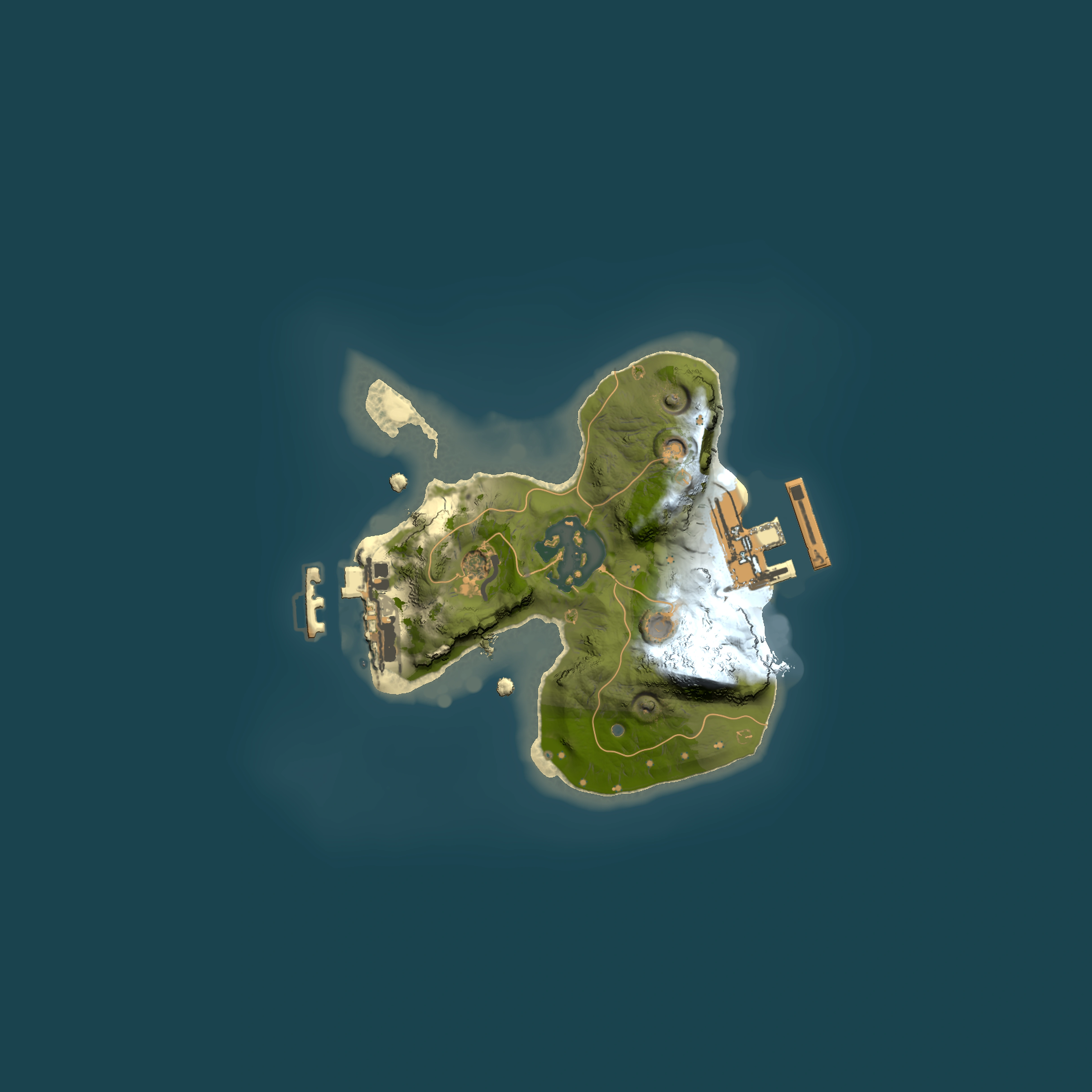 Full top-down render of Rust map seed 509278522, 1500x1500m