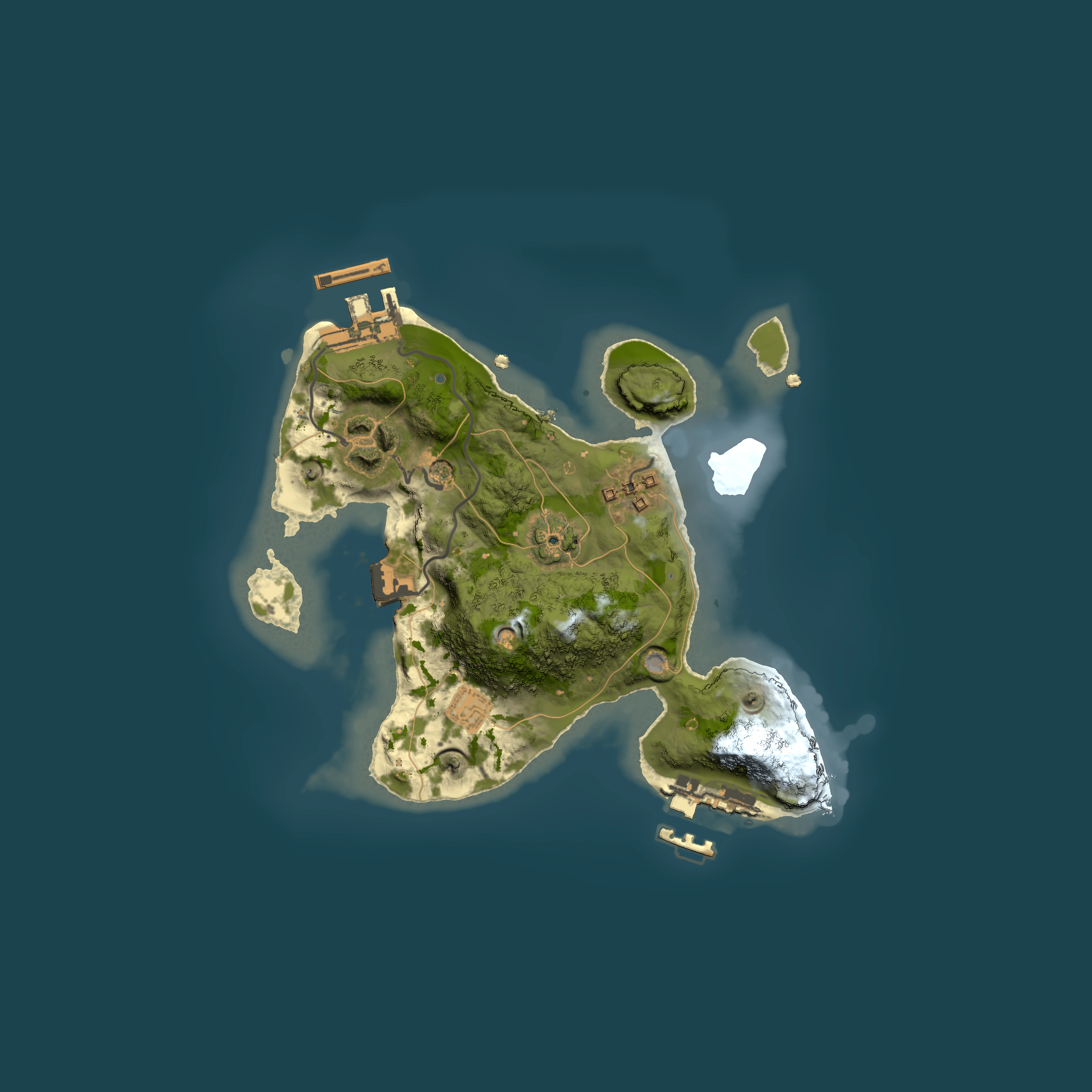 Full top-down render of Rust map seed 456359664, 2000x2000m