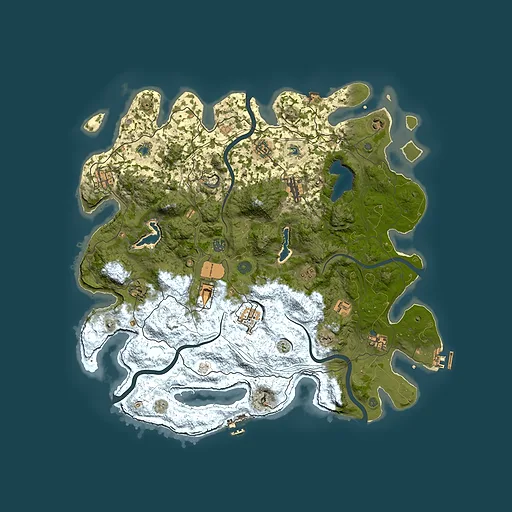 Rust map seed 674272286, 4500x4500m top-down preview