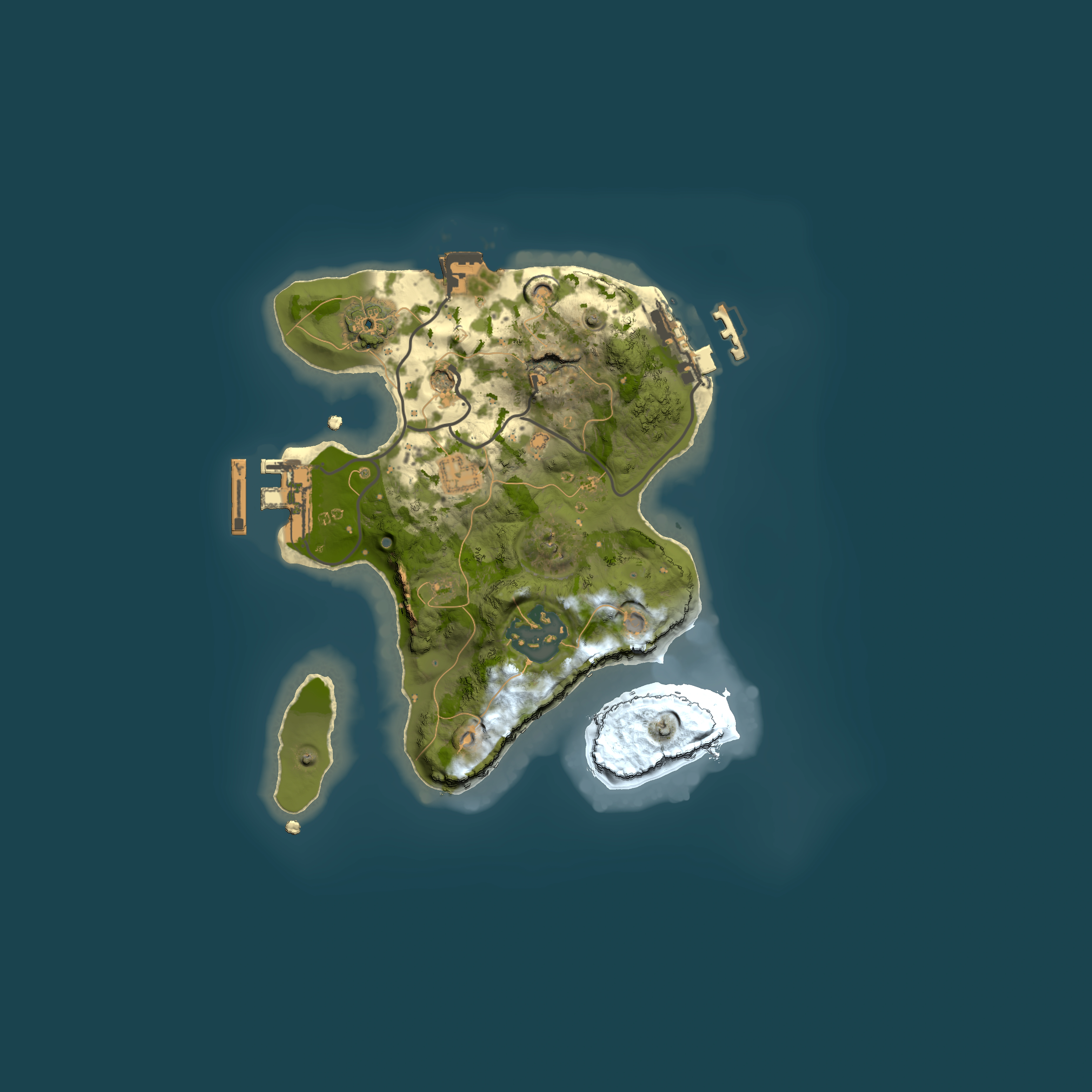Full top-down render of Rust map seed 1276778141, 2000x2000m