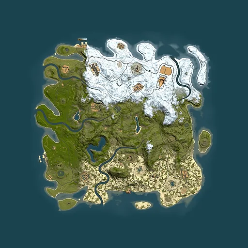 Rust map seed 1614223298, 4500x4500m top-down preview