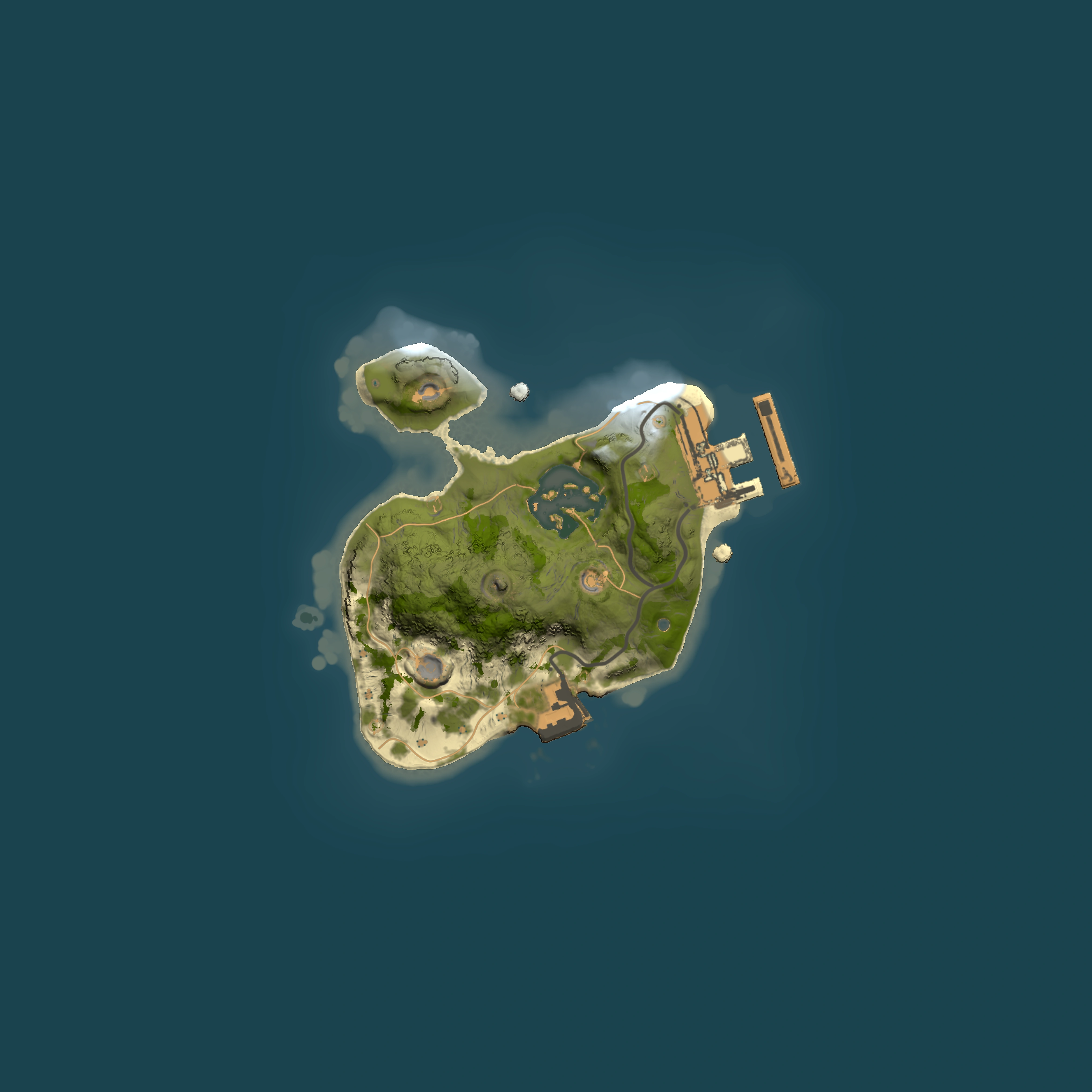 Full top-down render of Rust map seed 639234270, 1500x1500m