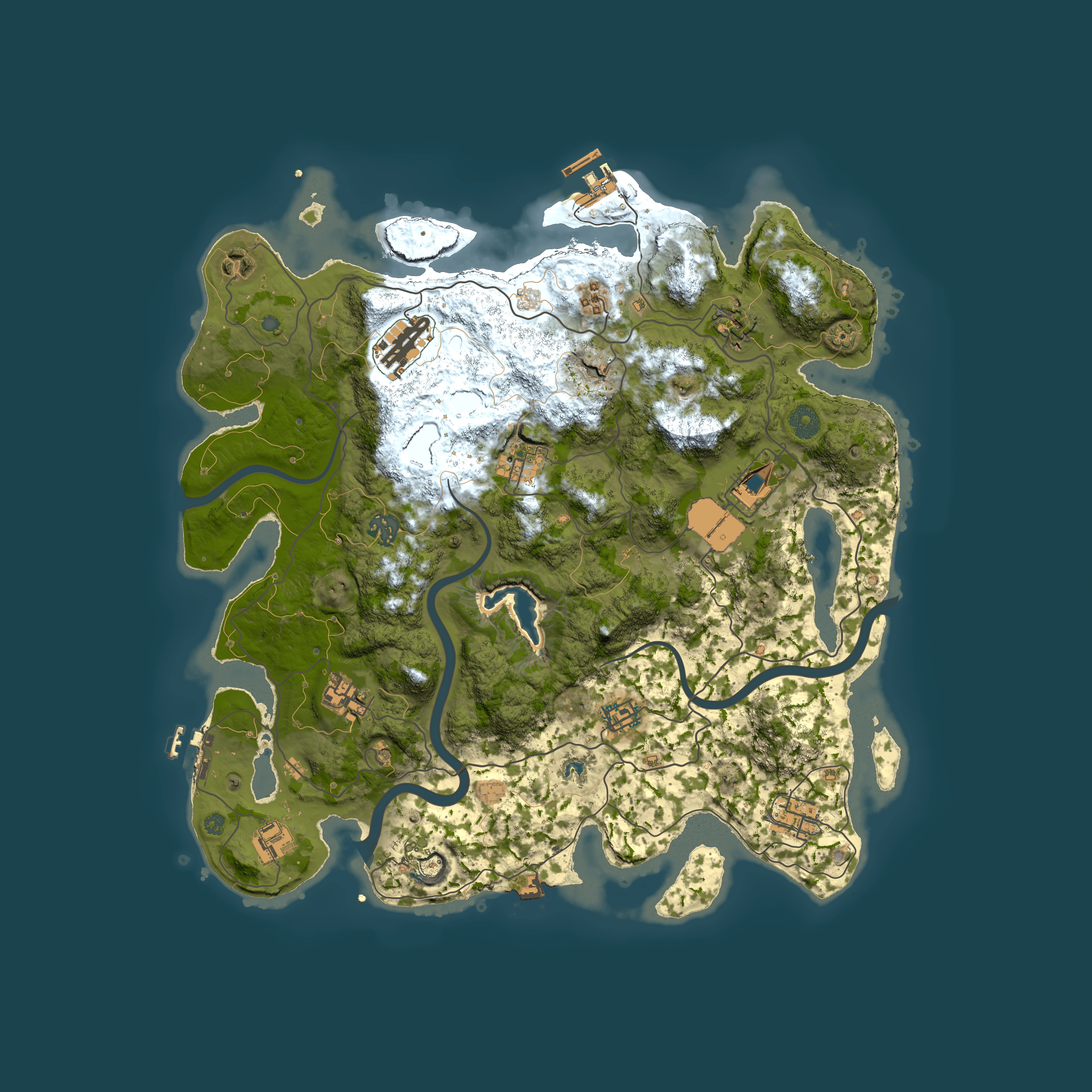 Full top-down render of Rust map seed 936416559, 4000x4000m