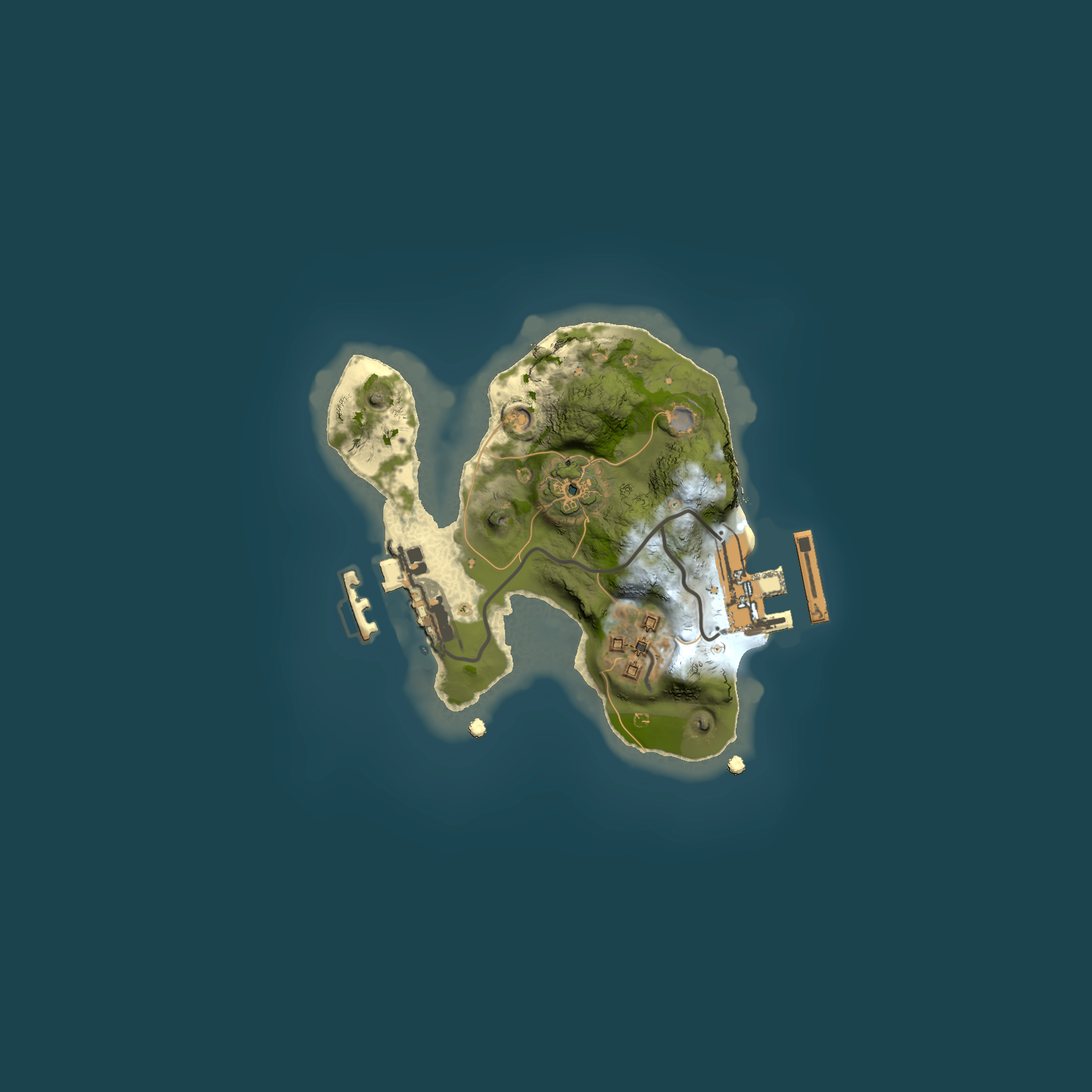 Full top-down render of Rust map seed 1256987330, 1500x1500m