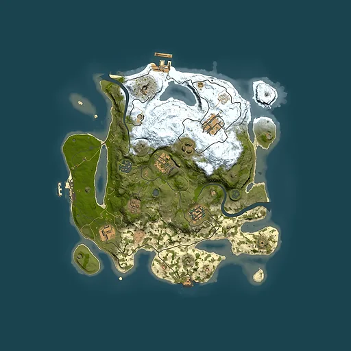 Rust map seed 940888240, 3000x3000m top-down preview