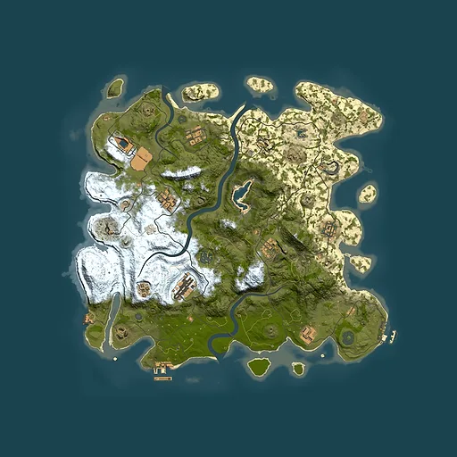 Rust map seed 1881999869, 4000x4000m top-down preview