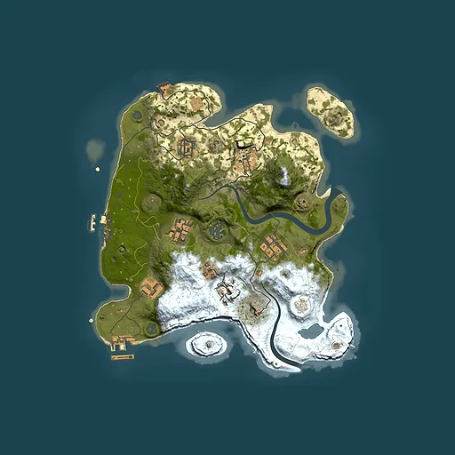 Rust map seed 1431839926, 3000x3000m top-down preview
