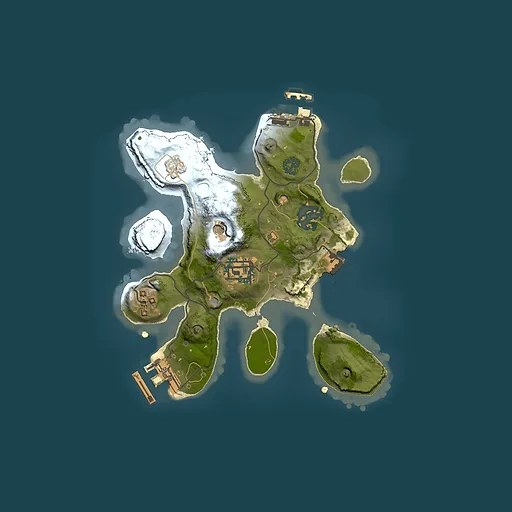 Rust map seed 1234690842, 2000x2000m top-down preview
