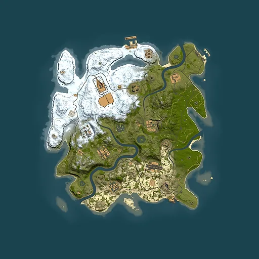 Rust map seed 753128, 3500x3500m top-down preview