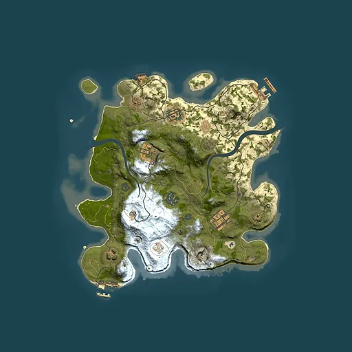 Rust map seed 1557008074, 3000x3000m top-down preview