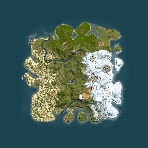 Rust map seed 451293426, 4000x4000m top-down preview