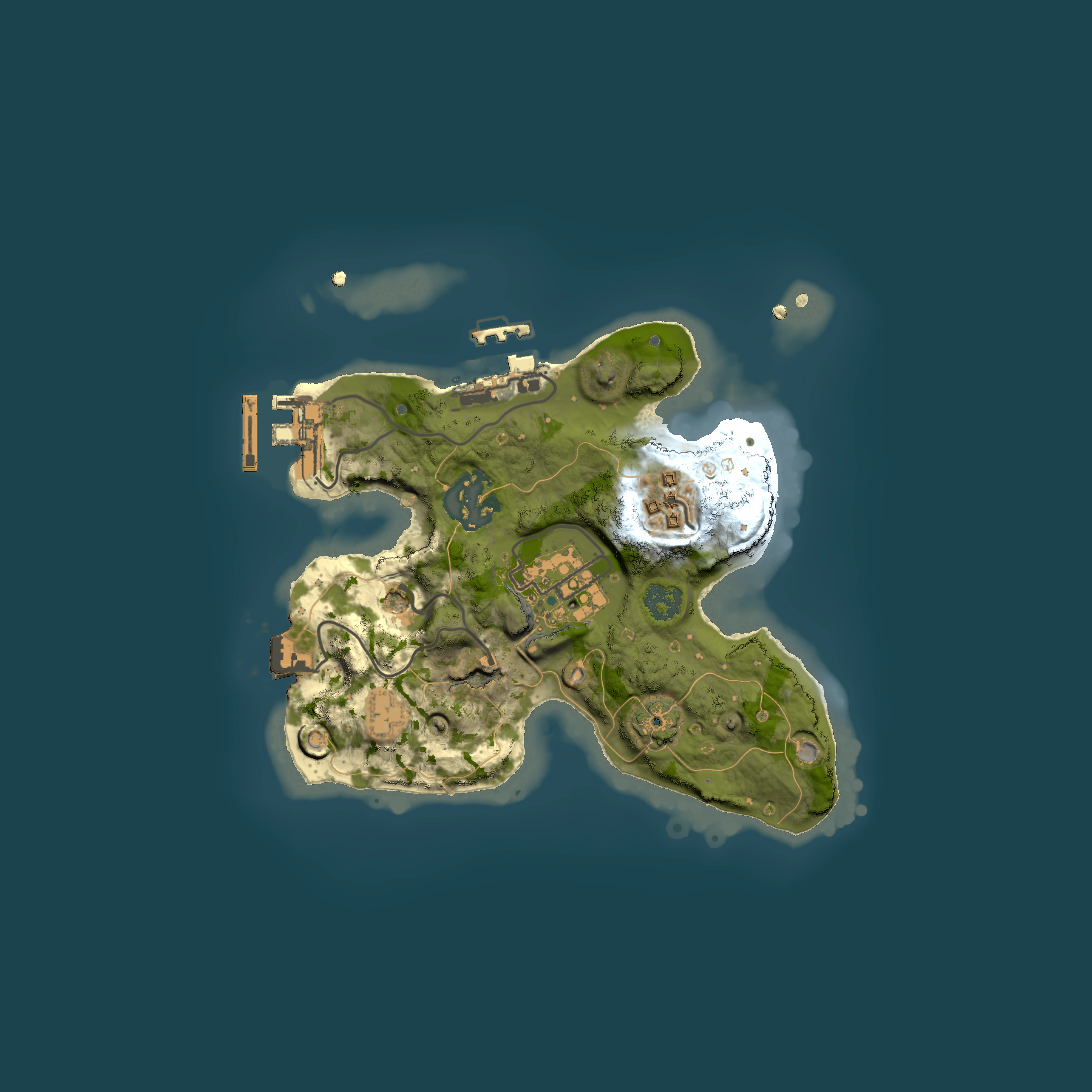 Full top-down render of Rust map seed 1528913474, 2000x2000m