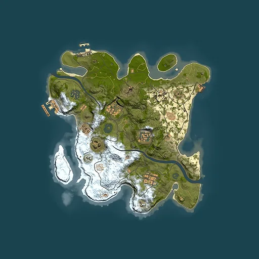 Rust map seed 1108809741, 3000x3000m top-down preview