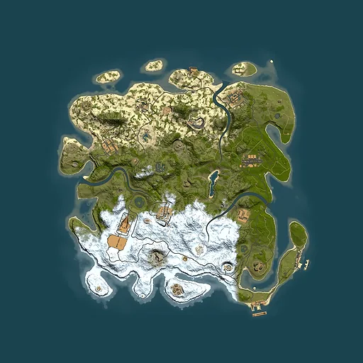 Rust map seed 1979465850, 4000x4000m top-down preview
