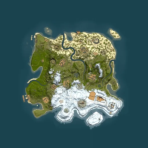 Rust map seed 2035153637, 3500x3500m top-down preview