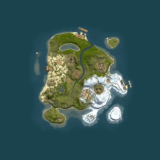 Rust map seed 1129566430, 2500x2500m top-down preview