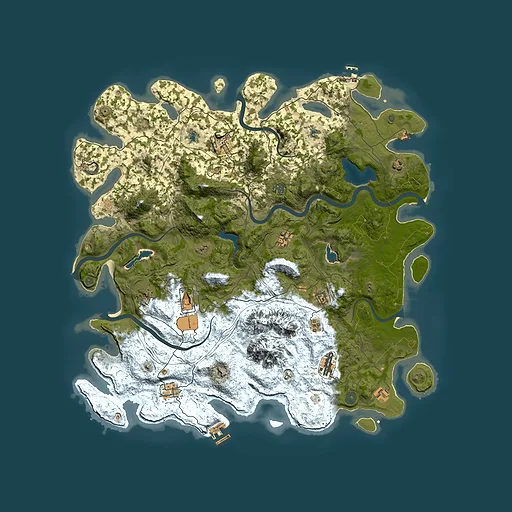 Rust map seed 1076579193, 5000x5000m top-down preview