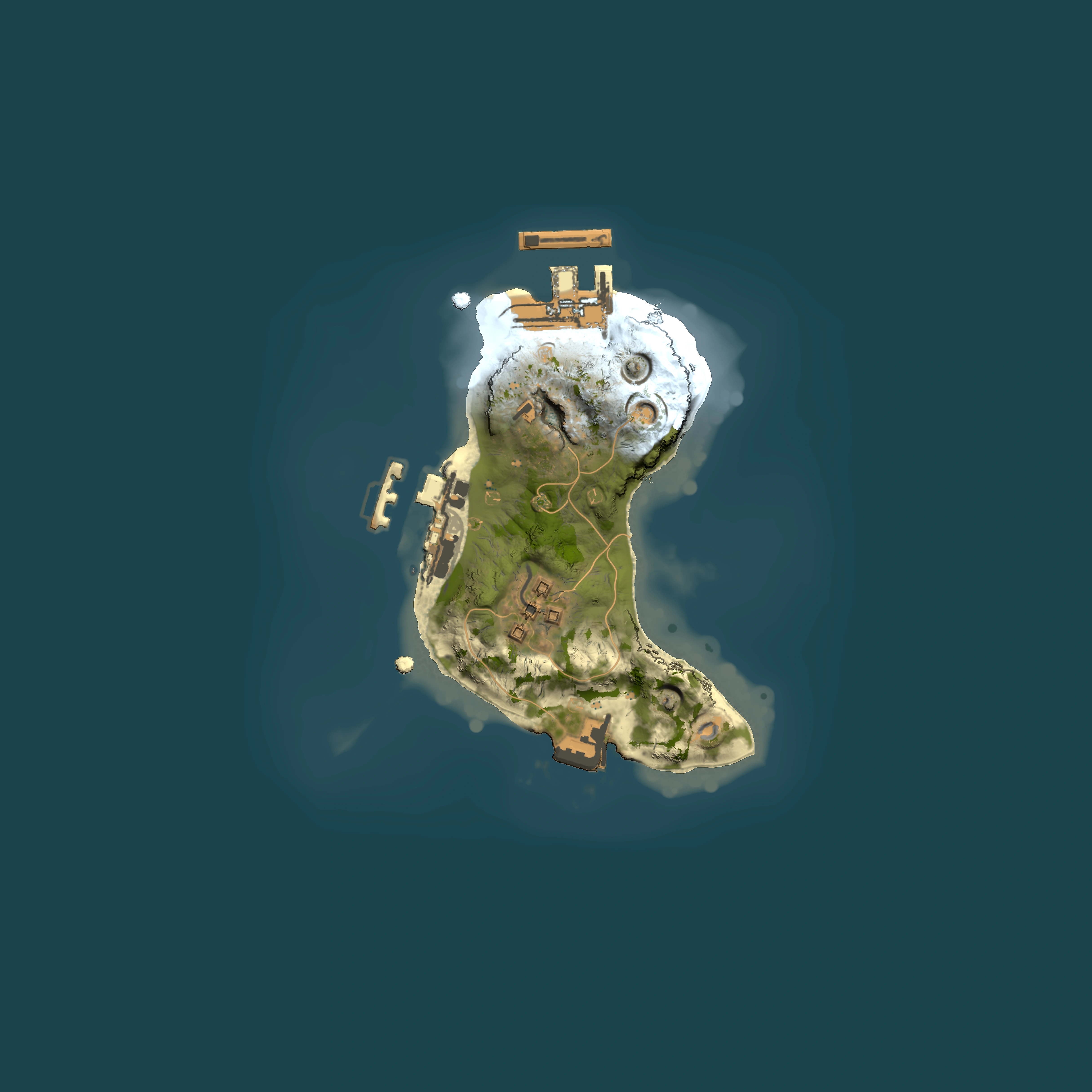 Full top-down render of Rust map seed 1453071879, 1500x1500m