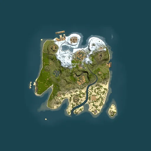 Rust map seed 78259814, 2500x2500m top-down preview