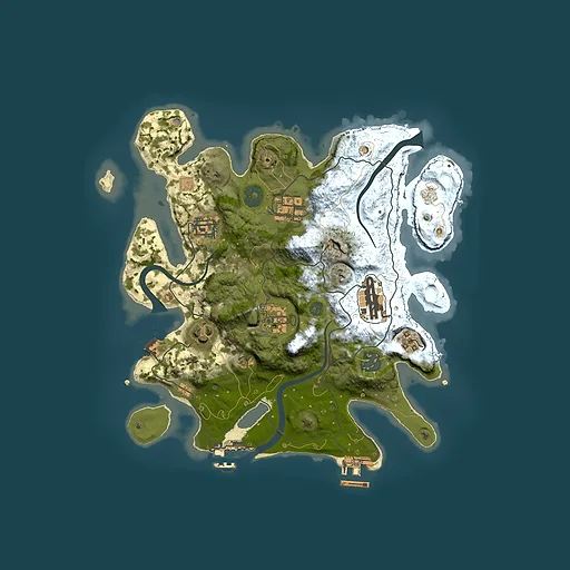 Rust map seed 1815616849, 3000x3000m top-down preview