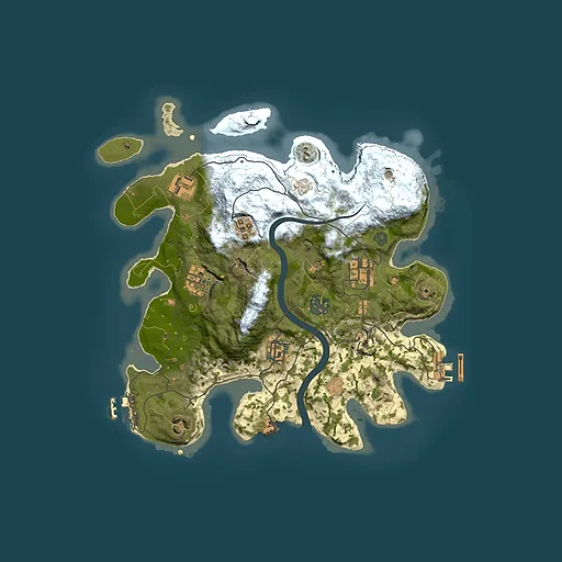 Rust map seed 498512565, 3000x3000m top-down preview