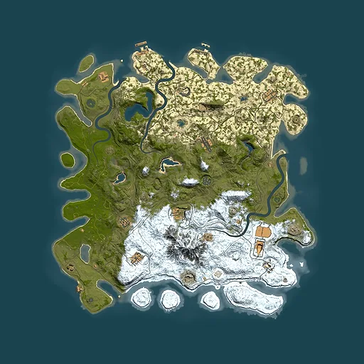 Rust map seed 425289176, 5000x5000m top-down preview