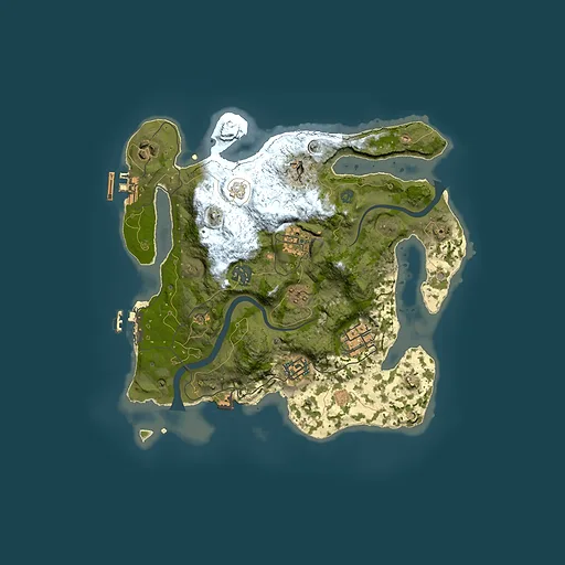 Rust map seed 1562132201, 3000x3000m top-down preview