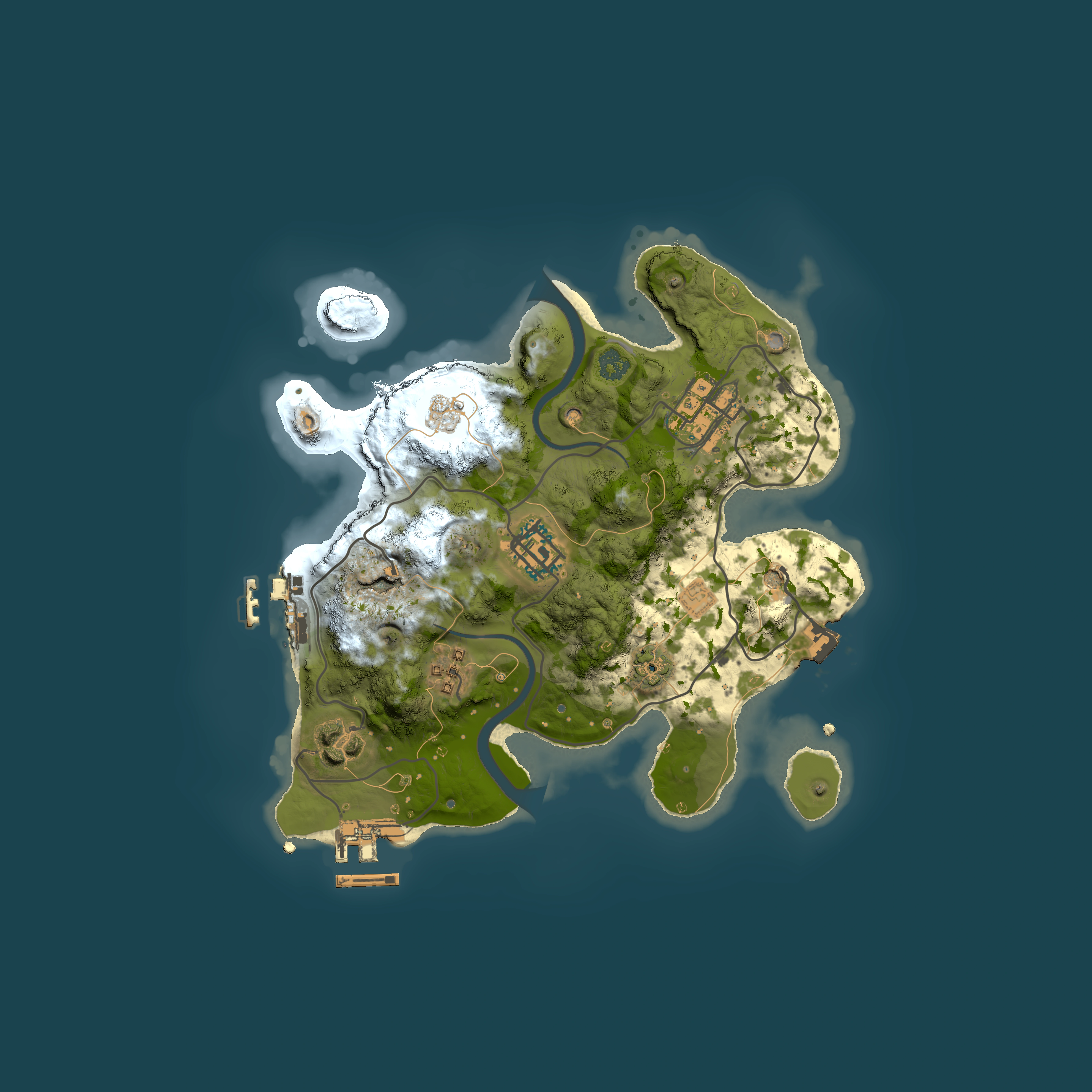 Full top-down render of Rust map seed 873471517, 2500x2500m
