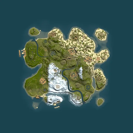 Rust map seed 1594517312, 3000x3000m top-down preview