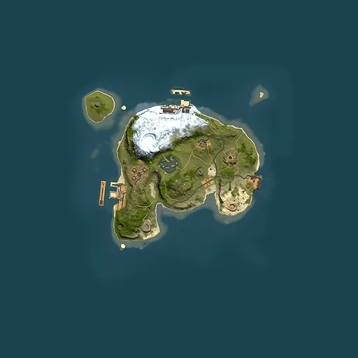 Rust map seed 174040834, 2000x2000m top-down preview