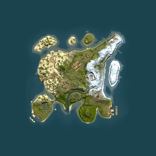 Rust map seed 1237713167, 2500x2500m top-down preview
