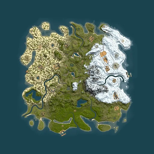 Rust map seed 1994030115, 5000x5000m top-down preview