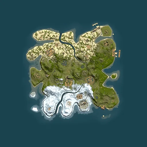 Rust map seed 641925540, 3000x3000m top-down preview