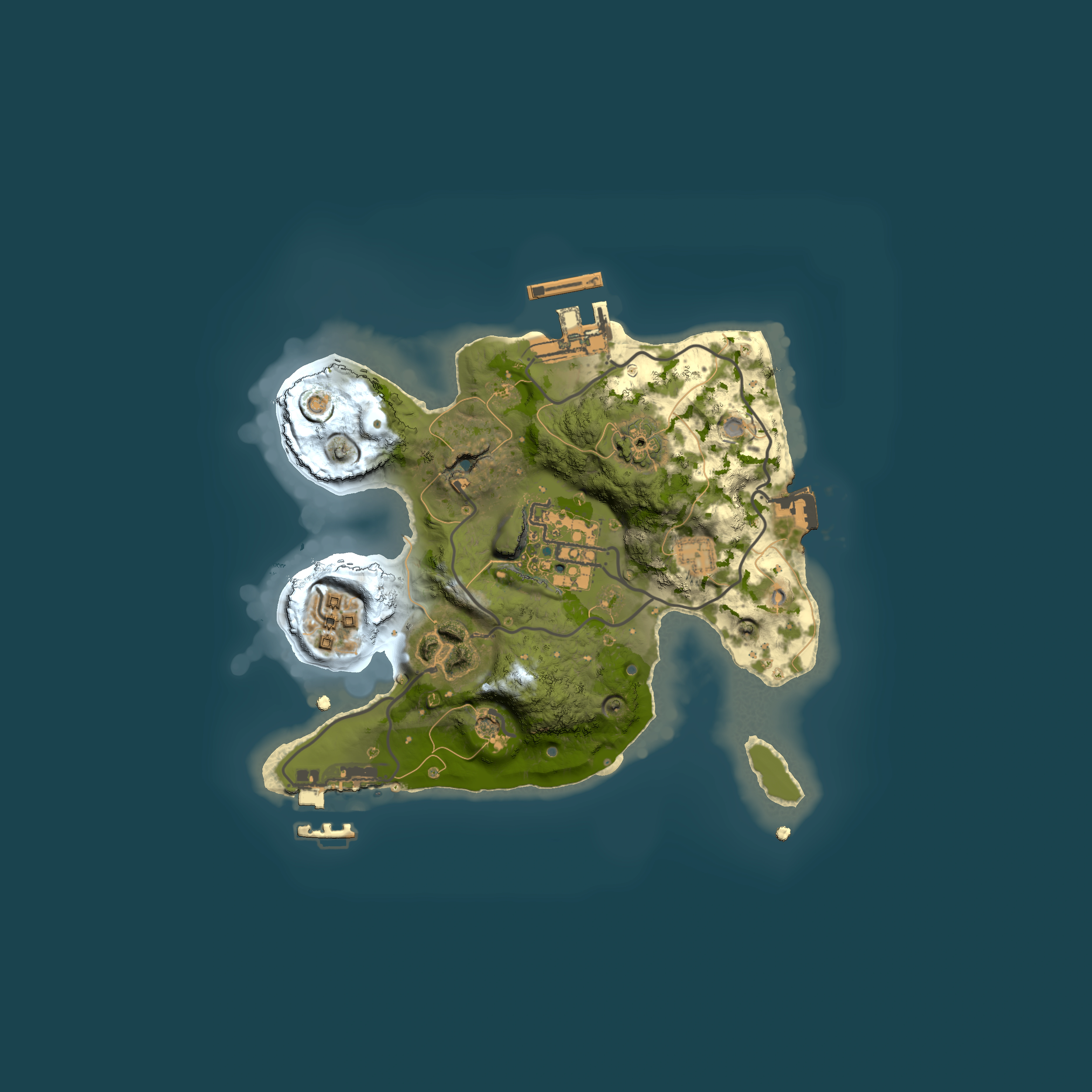 Full top-down render of Rust map seed 1589167424, 2000x2000m