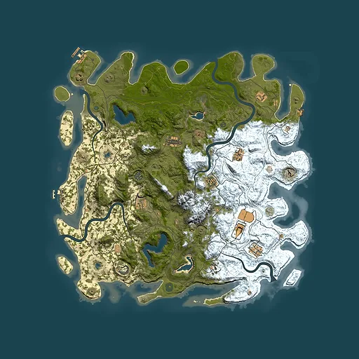 Rust map seed 1650718994, 5000x5000m top-down preview