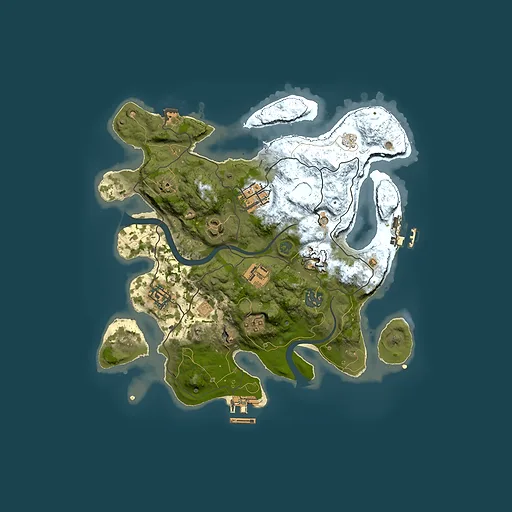 Rust map seed 215103828, 3000x3000m top-down preview