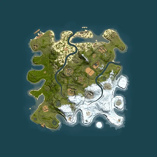 Rust map seed 1399902556, 3500x3500m top-down preview
