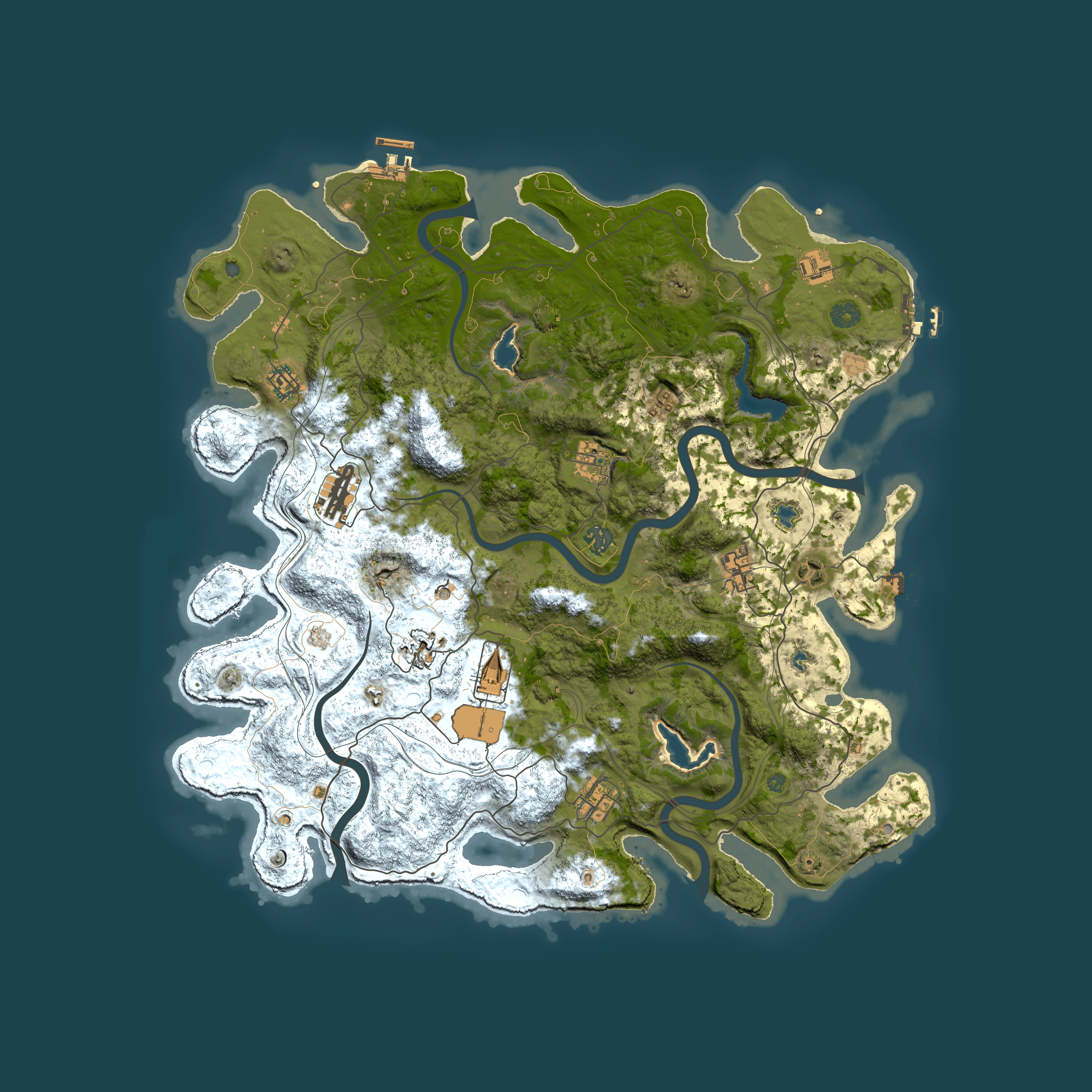 Full top-down render of Rust map seed 151517182, 4500x4500m