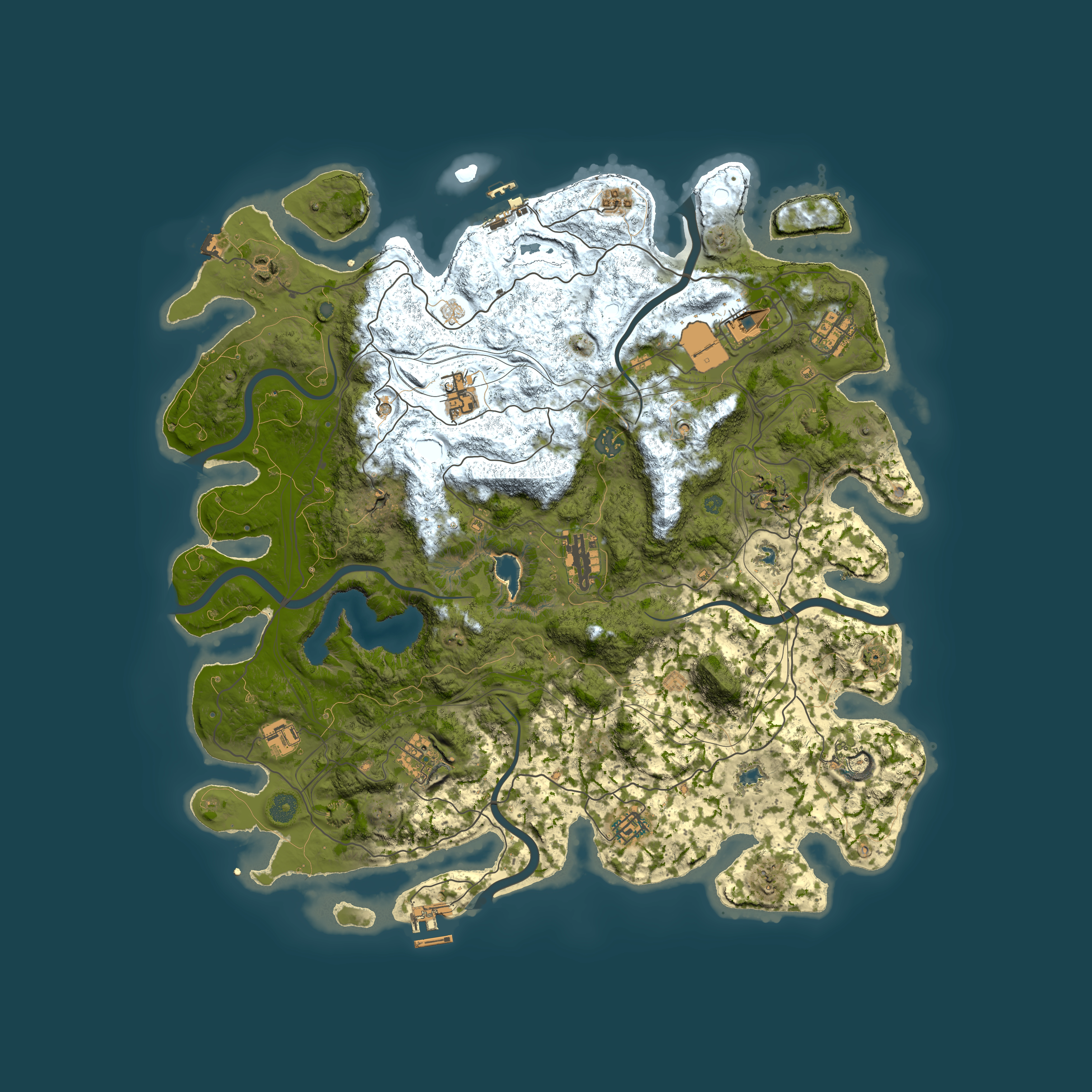 Full top-down render of Rust map seed 387936202, 4500x4500m