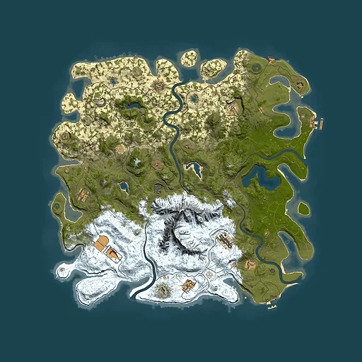 Rust map seed 423467469, 5000x5000m top-down preview