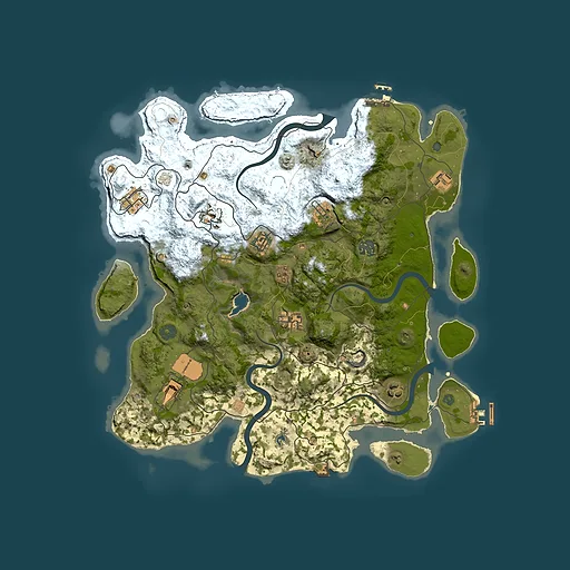 Rust map seed 358773958, 4000x4000m top-down preview