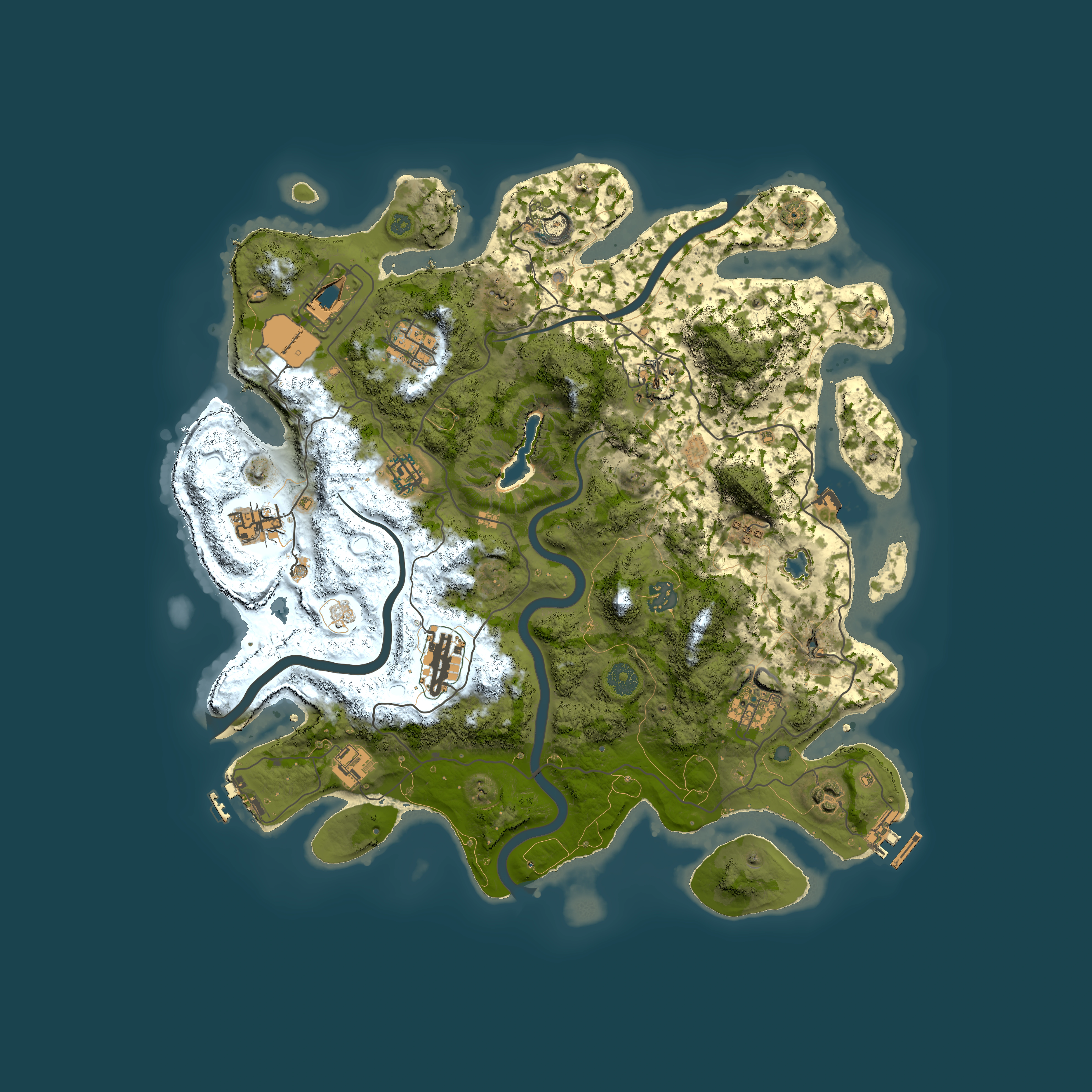 Full top-down render of Rust map seed 776508868, 4000x4000m