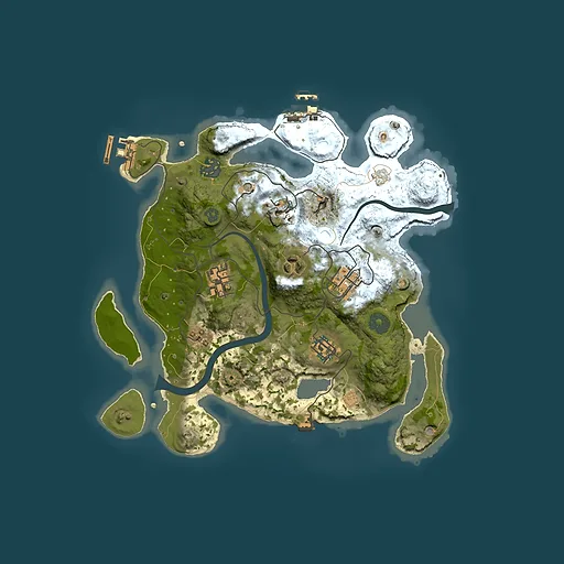 Rust map seed 300661290, 3000x3000m top-down preview